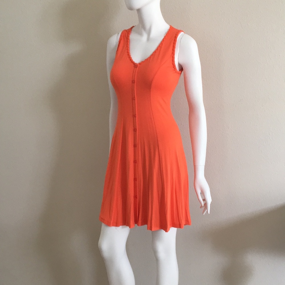 Orange Spring Dress Size M
